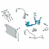 OEM 2022 Ford Police Interceptor Utility Suction & Discharge Hose Assembly Diagram - L1MZ-19A834-KC