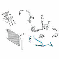 OEM 2021 Ford Explorer AC Tube Diagram - L1MZ-19972-BC