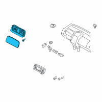 OEM 2008 Lincoln MKX Cluster Assembly Diagram - 8A1Z-10849-A