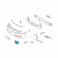 OEM Infiniti Distance Sensor Assembly Diagram - 28437-1NG1A