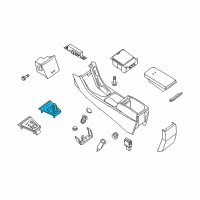 OEM Nissan Boot Console Diagram - 96935-ZX10A