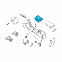 OEM 2008 Nissan Altima Cup Holder Assembly Diagram - 68430-JA10A