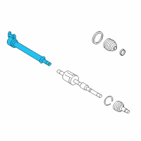 OEM 2014 Lincoln MKX Inner Shaft Diagram - DT4Z-3A329-B