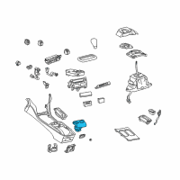 OEM Lexus Instrument Panel Cup Holder Assembly Diagram - 55620-50030-A1