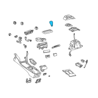 OEM Lexus Knob Sub-Assy, Shift Lever Diagram - 33504-50050-C1