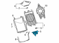 OEM 2022 Chevrolet Corvette Lower Bracket Diagram - 84168885