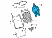 OEM 2022 Chevrolet Corvette Fan Module Diagram - 84910713