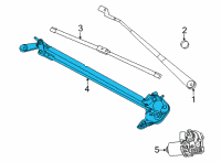 OEM 2021 Ford Bronco Sport ARM AND PIVOT SHAFT ASY Diagram - M1PZ-17566-A