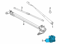 OEM 2022 Ford Bronco Sport MOTOR ASY - WIPER Diagram - M1PZ-17508-A