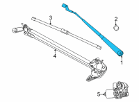 OEM Ford Bronco Sport ARM ASY - WIPER Diagram - M1PZ-17526-A