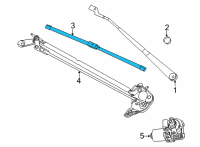 OEM 2021 Ford Bronco Sport BLADE ASY - WIPER Diagram - M1PZ-17528-D