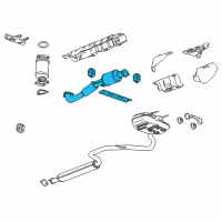 OEM 2014 Chevrolet Impala Front Pipe Diagram - 22935125