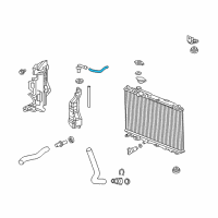 OEM 2015 Honda Civic Hose, Reserve Tank Diagram - 19103-R0A-000