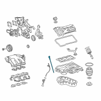 OEM 2009 Lexus ES350 Gage Sub-Assy, Oil Level Diagram - 15301-0P010