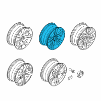 OEM BMW 330i Light Alloy Rim Ferricgrey Diagram - 36-11-6-796-247