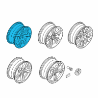 OEM 2017 BMW 430i Gran Coupe Light Alloy Rim Diagram - 36-11-6-796-246