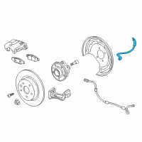 OEM 2018 Chevrolet Equinox Brake Hose Diagram - 84313243