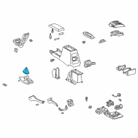 OEM 1996 Toyota 4Runner Cover Sub-Assy, Shifting Hole Diagram - 58808-35140