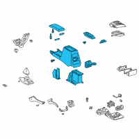 OEM 2002 Toyota 4Runner Console Assembly Diagram - 58901-35270-E0