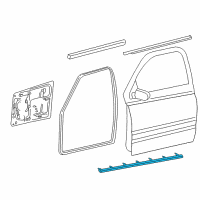 OEM 2002 Dodge Ram 1500 Seal-Front Door Diagram - 55359869AA