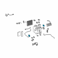 OEM 2013 Lexus LS600h Air Conditioner Radiator Damper Servo Sub Assembly, No.3 Diagram - 87106-50550