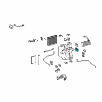 OEM Lexus LS600h Air Conditioner Radiator Damper Servo Sub Assembly, No.4 Diagram - 87106-50560