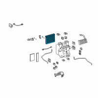 OEM 2013 Lexus LS600h EVAPORATOR Sub-Assembly Diagram - 88501-50233