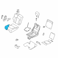 OEM 2022 Nissan Armada Pad Assy-2ND Seat Cushion, LH Diagram - 88361-6JL2A