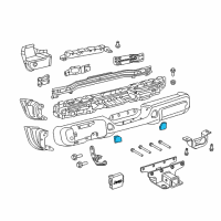 OEM 2022 Jeep Wrangler Reflector-FASCIA Diagram - 68281937AB