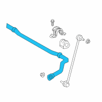 OEM 2019 Toyota C-HR Stabilizer Bar Diagram - 48811-10370