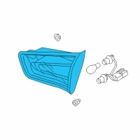 OEM 2015 Kia Sportage Lens & Housing-Rear Combination Inside Diagram - 924603W500