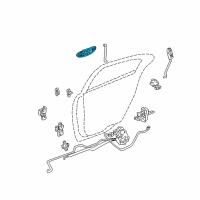 OEM 2001 Dodge Intrepid Handle-Rear Door Exterior Diagram - LF04VLBAE