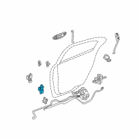 OEM Chrysler Concorde Lock -Rear Door-Lower Hinge Right Diagram - 4574436