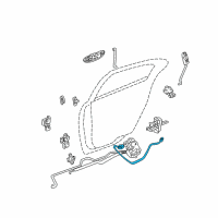 OEM Chrysler 300M Link-Inside Handle To Latch Diagram - 4574010AC