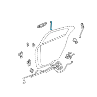 OEM 2003 Chrysler 300M Link-Outside Handle To Latch Diagram - 4780378AB