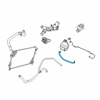 OEM Dodge Journey Hose-COOLANT Bottle Return Diagram - 5058412AB