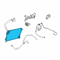 OEM Dodge Journey Engine Cooling Radiator Diagram - 68038238AB