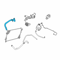 OEM 2009 Dodge Journey Hose-Radiator Inlet Diagram - 5058393AD