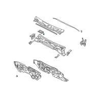 OEM Nissan Pathfinder GROMMET Screw Diagram - 76848-51E00