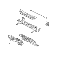 OEM 1997 Nissan Altima GROMMET Screw Diagram - 76848-51E00