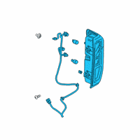 OEM 2020 GMC Sierra 1500 Tail Lamp Assembly Diagram - 84968736