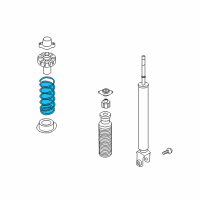 OEM 2013 Infiniti G37 Rear Suspension Spring Diagram - 55020-JL00C