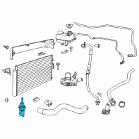 OEM Jeep Compass Sensor-Temperature Diagram - 68088241AA