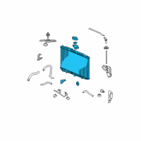 OEM 2008 Acura RL Radiator Diagram - 19010-RJA-J53