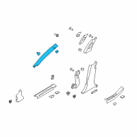 OEM 2016 Hyundai Equus Trim Assembly-Front Pillar RH Diagram - 85820-3N750-NYM