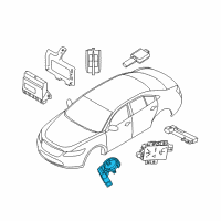 OEM Lincoln MKS Ignition Immobilizer Module Diagram - 8A5Z-15607-B