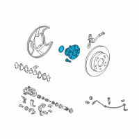 OEM Honda Civic Bearing Assembly, Rear Hub Unit (Nsk) Diagram - 42200-SNA-A52