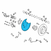 OEM 2022 Honda HR-V Splash Guard, Right Rear Diagram - 43253-T7W-000