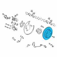 OEM 2017 Honda HR-V Disk, Rear Brake Diagram - 42510-T7W-A02