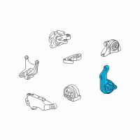 OEM 2008 Saturn Vue Front Transmission Mount Diagram - 25911133